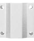 25mm Linear Bearing Slide Block For CNC Machinery, aluminum pillow block, top view, sandblasted finish, visible bolt holes, oxidation resistant.