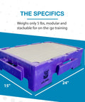 KLIMB Jr Dog Training Platform For Behavior Basics With DIY Guide Safe Space To Stop Begging Jumping And Barking Made In The USA Purple