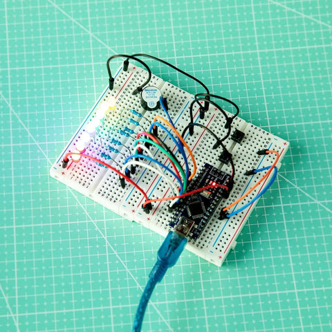 Six Pack 400 Point Solderless Breadboard Kit For Arduino Projects With Dual Power Rails And Color Coded Layout Easy Prototyping Board