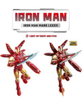 Marvel Infinity Saga Iron Man MK85 Armor Buildable Model Kit With LED Chest And Eyes, 149 Piece Articulated Figure Display