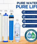 Replacement Filter Set for AC 30 Reverse Osmosis System 4 Pack Cartridges and Membrane for Home Use Easy Swap Filters Only No Housings Included Premium Food Grade Materials Keeps Your Water Clean and Fresh
