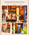 DIY Miniature Bookstore Kit 1 To 20 Scale With LED Lights Build Your Own Tiny House Craft Kit For Adults Totally Perfect