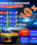 MaxiCOM MK808BT Pro Bidirectional Diagnostic Tool With 2026 Upgrade promo featuring hardware benefits and car compatibility.