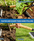 Japanese Garden Hand Hoe Sickle For Weeding And Cultivation With Sharp Blade Edge used in various gardening tasks