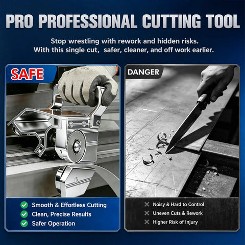 Pro Cut-Off With Case For Heavy-Duty Sheet Metal And Vinyl Cutting, Metal Brake Cutter Compatible With Pro 14 HD, MX Series, And MAX-I-MUM XL Brakes, Fast Clean Cuts To Boost Onsite Productivity For Coil Stock.