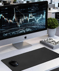 Large Gaming Mouse Pad With Non Slip Rubber Base And Edge Stitching For Desk Laptop PC Wrist Rest For Gamer Office And Home Classic Black XL 11.81 x 31.50 x 0.12 Inches on desk
