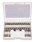 Top Notch Slow Blow Glass Fuses 1.25A 250V 5x20mm time delay glass tube fuses pack of 20 in storage case