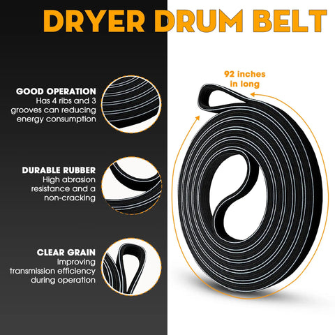 Dryer Repair Kit Compatible With Major Dryer Brands Including Maytag Whirlpool Kenmore Kitchenaid Replacement Parts Belt
