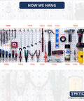 Heavy Duty Pegboard Set Of 2 Wall Panels 22 By 18 By One Eighth Inch Holes For Home Office Garage Storage And Organization White