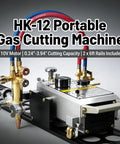 Heavy Duty Portable Torch Track Burner For No Sweat Gas Cutting With Dual Six Foot Guide Rails Slicing Steel And Metal Up To Four Inches Straight Or Forty Five Degree Bevels Smooth Operation On Any Jobsite
