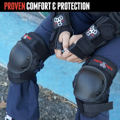 Knee Pads For Skaters And Snowboarders Kickin Comfort With Ventilated EVA Foam Impact Protection Durable Fabric in use