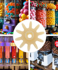 Replacement Gear Wheel For Gumball Machines And Capsule Vending Machines Durable Plastic High Precision Gear For Mini Motor Repair 10 Pack Candy Dispenser Internal Gear Wheel Set Pro Grade white plastic gear wheel for gumball machine repair