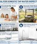 No Fuss 23 Parameter Water Test Kit With 158 Strips Checks Tap And Well Water for testing tap and well water quality.