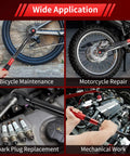 Half Inch Drive Click Torque Wrench For Bike Maintenance Dual Direction 10 To 170 Ft Lb And 13.6 To 230.5 Nm in various mechanical uses