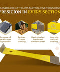 Heavy Duty Beehive Tool For Beekeeping Prying Lifting And Scraping With 3 Point 5mm Thick Heat Treated Stainless Steel For Maximum Durability