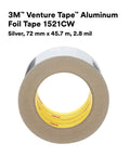 3M Aluminum Foil Tape 1521CW Silver 72 mm x 45.7 m 2.8 Mil roll, heavy duty adhesive