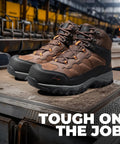 Waterproof Steel Toe Boots For Men Paladin Steel Slip Resistant Safety Work Boots Built Tough With ASTM F2413 18 Toe Protection