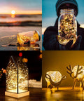 Battery Operated Fairy String Lights 10 Feet With 30 Warm White LEDs in creative home and garden decor setups