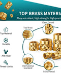 Beefy Brass Heat Set Threaded Inserts Kit For Plastic And 3D Printing, Fifteen Size Assortment M2 to M6 on display