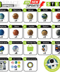 Image of Solar System Planets STEM Toys For Kids Kid Friendly Non Toxic Sensory Space Set With 10 Planets Moon And Sun shown.
