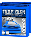 Heavy Duty 8x12 Foot Tarp 7 Mil Waterproof Poly Tarpaulin With UV Resistant Shield Rip And Tear Proof Outdoor Cover