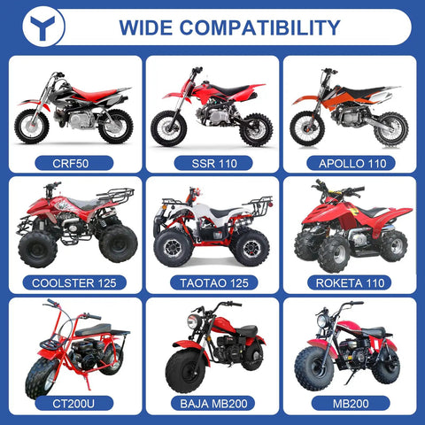 420 Chain Replacement, 132 Links, Heavy Duty For 50cc To 150cc Mini Bikes ATVs Dirt Bikes Go Karts Quad Racing Ride Ready Compatibility