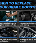 When to replace your Heavy Duty Vacuum Power Brake Booster Slaps Right On Chevy Silverado Tahoe Suburban And Avalanche.