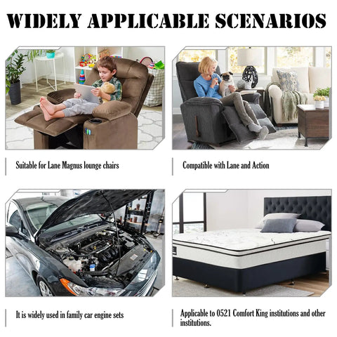Heavy Duty Recliner Chair Tension Springs For Smooth Replacement Fix Your Creaky Couch With Rust Resistant Galvanized Steel Parts in family car engine and lounge chair settings.