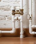 Heavy Duty 3/4 Inch PVC Pipe Couplings 20 Pack Slip Socket Connectors for DIY PVC Projects installed in plumbing system