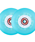 Glowrider 92A Inline Skate Wheels With Magnetic LED Lights And Bearings, 80mm Lit Up Wheels For Night Rides On Skates And Scooters, 2 Pack Eternal Blue