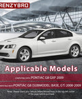 Hot Ride Front Lower Control Arm Kit 4Pcs RK621253 RK621251 on white Pontiac G8 sedan, compatible model display