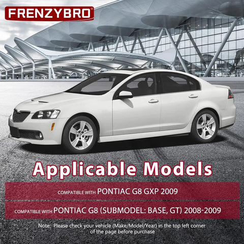 Hot Ride Front Lower Control Arm Kit 4Pcs RK621253 RK621251 on white Pontiac G8 sedan, compatible model display