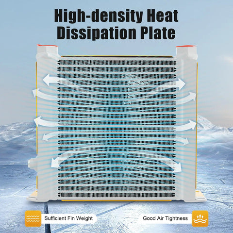 110V Beefed Up Hydraulic Oil Cooler With 100 L Per Minute Flow And 5 Point 6 Kilowatt High Performance Aluminum Heat Exchanger Driven By AC Motor For Hydraulic Systems CNC Machinery And Construction Equipment 20 Bar Working Pressure