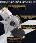 Sheet Metal Cutter Nibbler Drill Attachment With Titanium Steel Gear for stronger bite, features CNC precision and dual-gear design