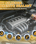 Heavy Duty RTV Gasket Sealant And High Temp Black Silicone Adhesive For Gearboxes Axles Pumps Superchargers in engine setting