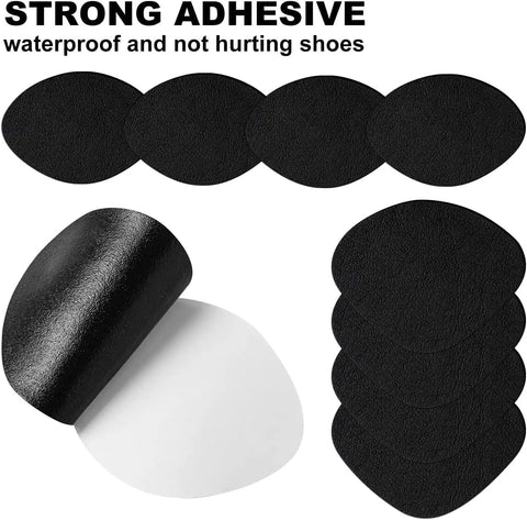 4 Pair Self Adhesive Shoe Hole Patches For Holes In Sneakers Leather Shoes And High Heels Heel Repair Kit Durable Microfiber Leather Patches