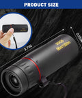 Mini Monocular Telescope 30x25 HD High Powered Scope For Adults, Perfect For Stargazing, Hunting, Bird Watching, Hiking, Concerts, Travel, And Scenic Views, Black Finish, 3.7in metal