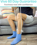 Sock Aid For Easy On And Off With Comfort Foam Grip For Seniors And Limited Mobility Stocking Slider For Hosiery Donning And No Sweat Recovery For Everyday Dressing And Comfortable Self Donning Of Socks.