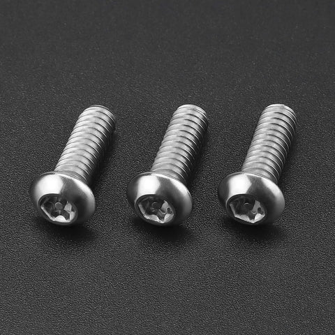 Built Like A Tank 1/4 20 X 3/4 Inch Torx Security Machine Screws Made From Quality 304 Stainless Steel showing tamper proof button heads.