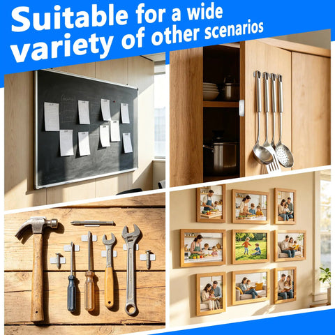 Ultra Slim Invisible Cabinet Door Magnets With High Adhesion No Drilling Required Strong Magnetic Catch For Cabinets Or Drawers