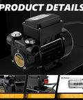 Heavy Duty 110V Ac Diesel Fuel Transfer Pump 15 Gpm Badass Cast Iron Build Zero Fuss Self Priming Operation with 1 inch NPT fittings.
