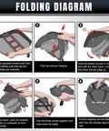 Folding instructions for Ultimate Pop Up Golf Chipping Net Set For Portable Practice On The Go