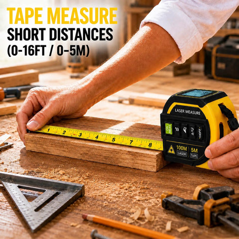 4In1 Digital Measuring Tool With 328Ft Laser Distance Tracker And 16Ft AutoLock Tapeline For Interior Work That Delivers No Sweat Precision And Helps You Conquer Room Buildouts And Garage Layouts Like A Pro