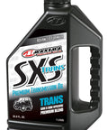 Premium Side By Side Transmission Fluid 80wt Heavy Duty Gear Oil in 1-liter bottle for UTV lubrication and protection.