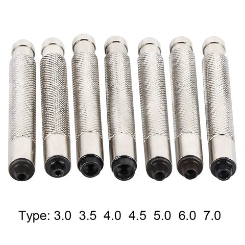 7 Piece Watch Crown Winder Tool Set 3.0 To 7.0mm Easy Mechanical Winding For Small Crowns Watch Repair Kit close-up