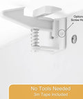 12 Pack Invisible Baby Proofing Cabinet Locks With Sticky Adhesive Latches For Cabinets And Drawers No Drill No Tools Required