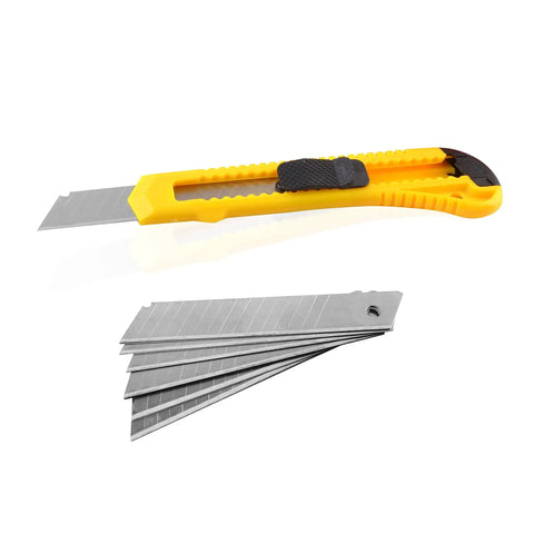 Heavy Duty Art Knife Plus With 15 Blades For Cutting Crafts And Raw Materials 18mm Utility Knife Set with extra blades