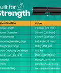 Heavy Duty 7 Inch Weld On Gate Hinges Black Barrel 2 Pack For Metal Gates And Trailer Gates 1.38 Inch Barrel 0.87 Inch Pin 1102 Lb Capacity Each Wrought Iron Weld On Hinges For Rugged Gate Performance Bisagras Para Puertas De Metal with specifications