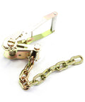 Pack of 4 Auto Hauler Ratchet Tie Down Kit With 5/16 Inch Grade 70 Open End Chain, 14 Inch Length, 2 Inch Ratchet With Full Aluminum Handle