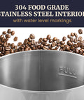 304 food grade stainless steel interior of 40 Cup Electric Coffee Urn With Removable Filter For Easy Cleanup Two Way Dispenser